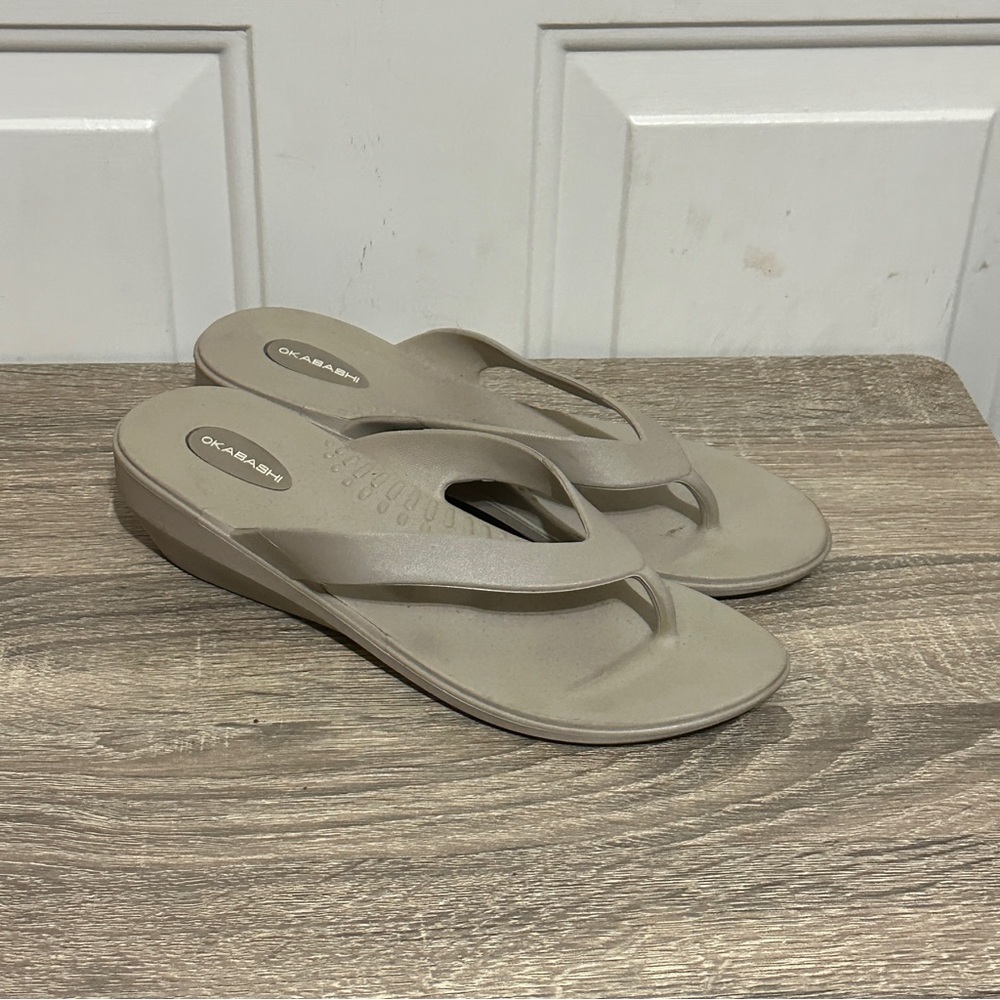 Okabashi‎ Flip Flops Size 7 (M/L) Okabashi Maui Lakeside Dove